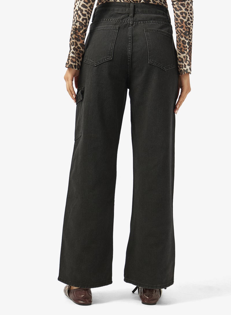 Ginger High Rise Straight Fit Jeans with Bow Detail - Image 3